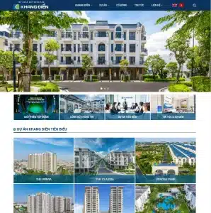 Giao diện website bất động sản